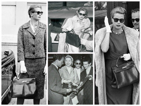  Created by Hermès in 1935, the bag owes its name to Grace Kelly, elegance itself. It became a myth in 1956 thanks to a photo published in Life Magazine. 