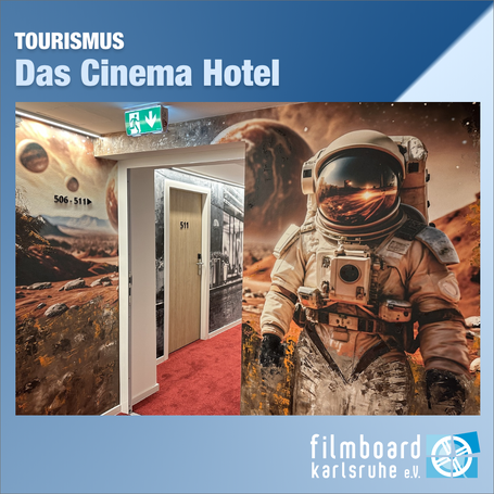 Filmflair versprüht das Karlsruher Cinema Hotel.