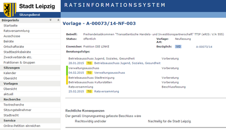 STADT LEIPZIG - RATSINFORMATIONSSYSTEM - Vorlage - A-00073/14-NF-003