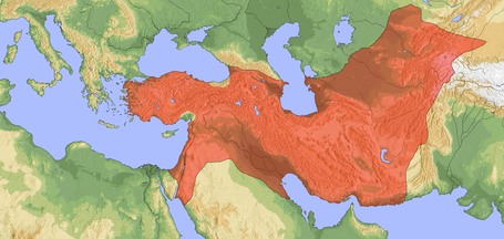 Empire des Seldjoukides en 1092.