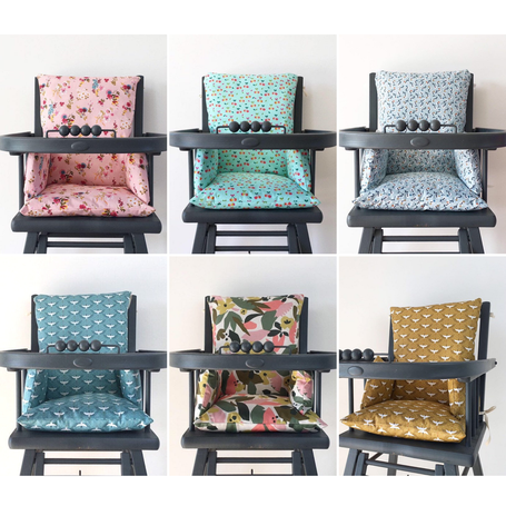 6 coussins de chaise haute