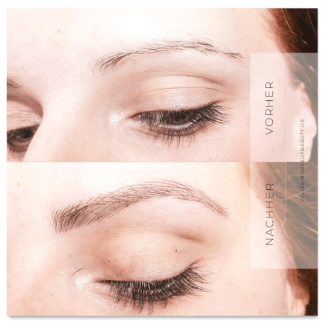 Mit Microblading duenne Augenbrauen auffuellen formen - Julias house of beauty