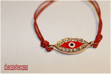 Pulsera evil eye strass