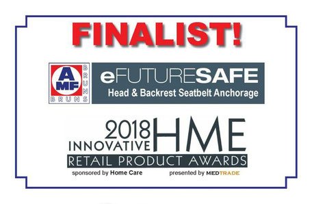 Innovative HME Retail Award Finalist 2018: AMF-Bruns eFutureSafe head and backrest/seatbelt anchorage