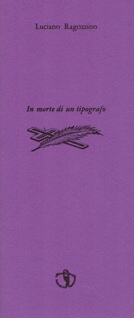 copertina con stampa tipografica in nero