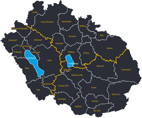 Wir berichten über 31 Gemeinden in 3 Bezirken.