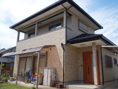 塗装後の戸建て全体写真