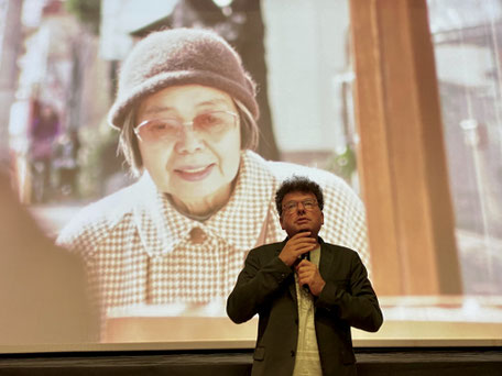 Pascal-Alex Vincent, au micro et... aux fourneaux, explore avec érudition et délicatesse l'univers intimiste de la réalisatrice japonaise, Noami Kawase. Photos Jean-Louis Burési