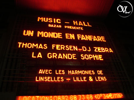 Lens orchestre à vents harmonie municipale concert Paris Olympia DJ Zebra