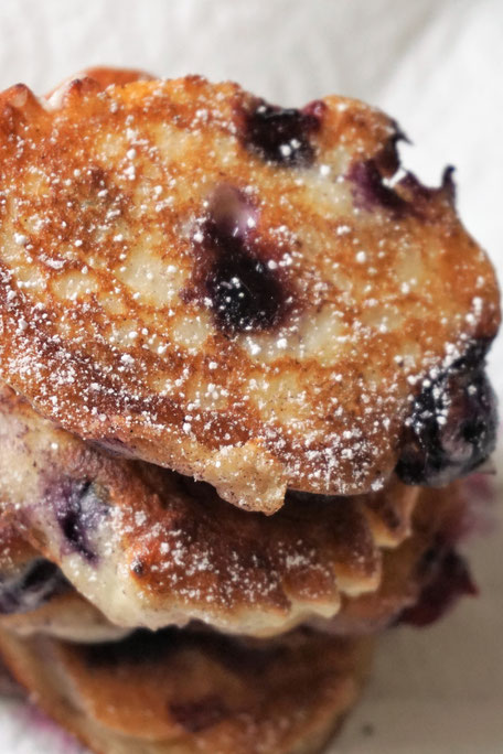 Quarkküchlein mit Blaubeeren