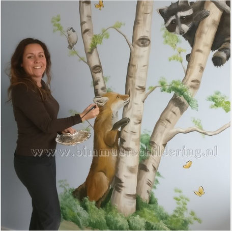 Birgit Charles, eigenaar van BIM Muurschildering