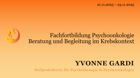 Fachfortbildung Psychoonkologie 3 Tage