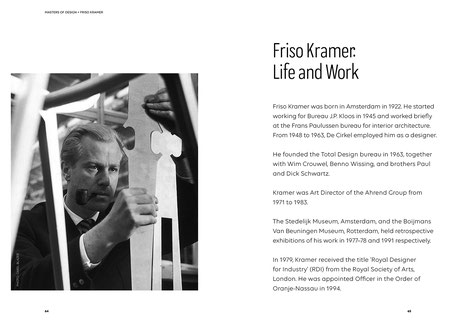 Art direction and book design by Marijke Lucas - Lucas & Lucas, for Ahrend and HAY - Chapter: Masters of Design - Friso Kramer