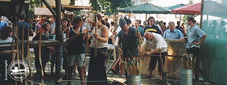 Bogenschießen mit dem BSV Merkwitz 1997 beim 2. Kemberger Marktspektakulum