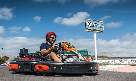 carrera de karts en lanzarote