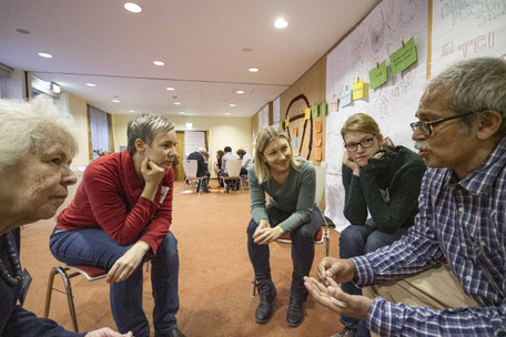 Gruppenarbeit in einem Workshop