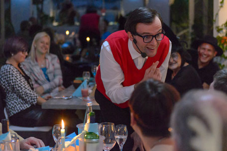 Theater krimimobil für Firmenfeiern, Weihnachtsfeiern und Firmenevents