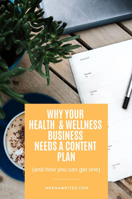 Image for Pinterest health and wellness business content plan