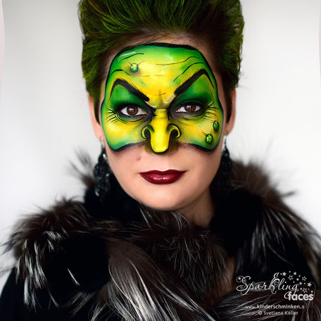 Kinderschminken_Vorlagen; Schminkfarben_kaufen_Schweiz; Kinderschminken_Kurse; Svetlana_Keller; Ballonmodellieren; Ballonmodellage; Airbrush_Tattoos; einfach; Hexe