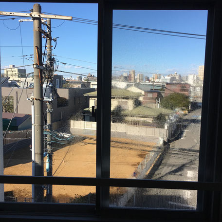 目隠しフィルム施工前