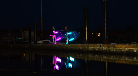 Night SUP in der Surfschule Rerik