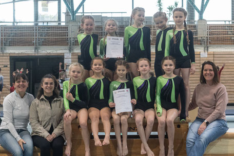 Diese Turnerinnen traten für die Grundschule Engen bei Jugend trainiert für Olympia an
