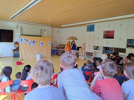 Zwei Schauspieler überlegen was ihnen ein Nein Gefühl bereitet
