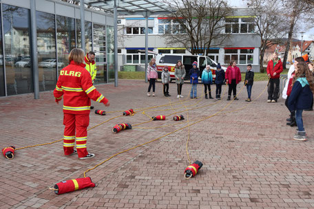 Wurftraining mit dem DLRG