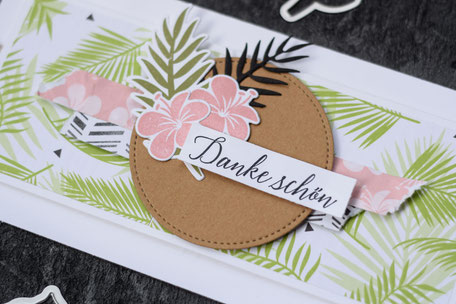 Stampin Up Tropenflair Produktpaket Stempelnd durchs Jahr Grußkarte Dankeschön Designerpapier