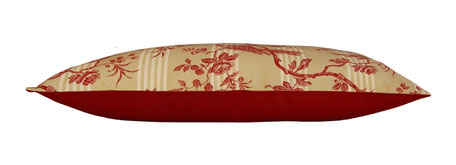 Dekokissen 40x6 cm bordeaux rote vögel bordeaux