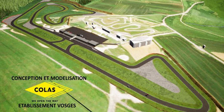 Generiertes Bild Luftaufnahme Rennstrecke Mirecourt
