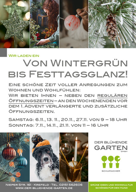 Der blühende Garten – Adventausstellung 2019