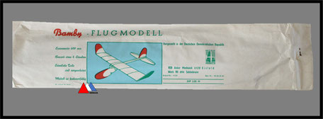 VEB Flug Modell Anker mechanic Eisfeld "Bamby".