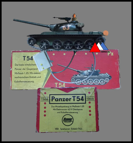 Panzer T54 Fernlenk 1:25 !!! 196X VEB Spiewaren Eisfeld