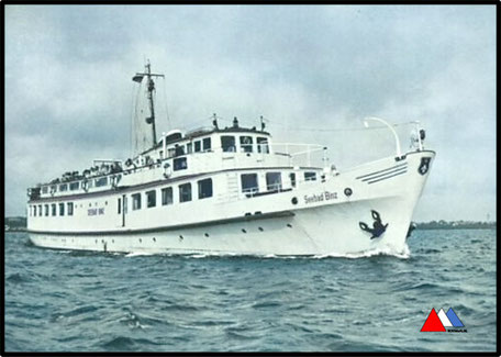 Postkaart "Ms Seebad Binz" Stralsund Verlag Bild und Heimat 1961.