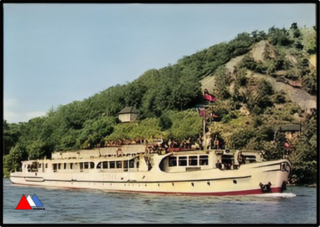 Postkaart Ms Spree Kabinenschiff Kreuzfahrten 1964 - 1982 nach Dresden, Stettin und Prag Verlag Bild und Heimat 1965.