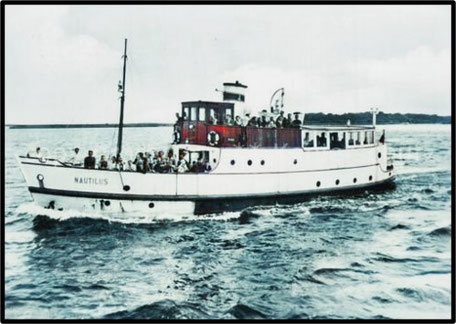 Postkaart "Ms Nautilus" Stralsund Verlag Bild und Heimat 1962.
