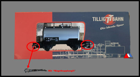 Kesselwagen 2 Achsen (BTTB Kupplung).