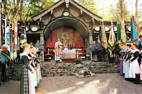 Messe an der Wallfahrtskapelle