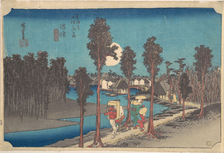 Utagawa Hiroshige (1797–1858): Numazu Ki Kure, Woodblock print, ca. 1834. (Metropolitan Museum)