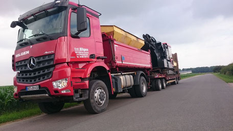 Hilgen Bus Lkw Busfahrt Erdarbeiten Transport Sand 