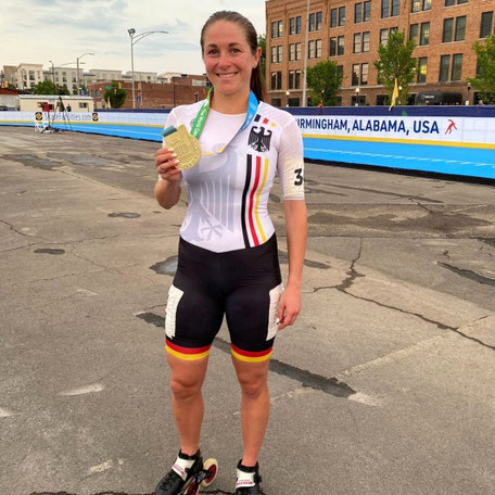 Laethisia Schimeck gewinnt Gold bei den World Games im Speedskating