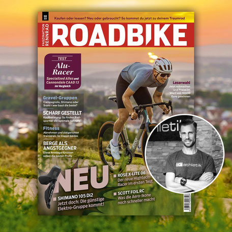 ROADBIKE Magazin mit iQ athletik Experteninterview