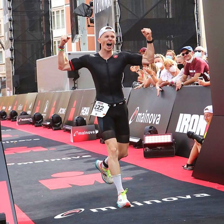 Torben Müller von iQ athletik beim Ironman Frankfurt