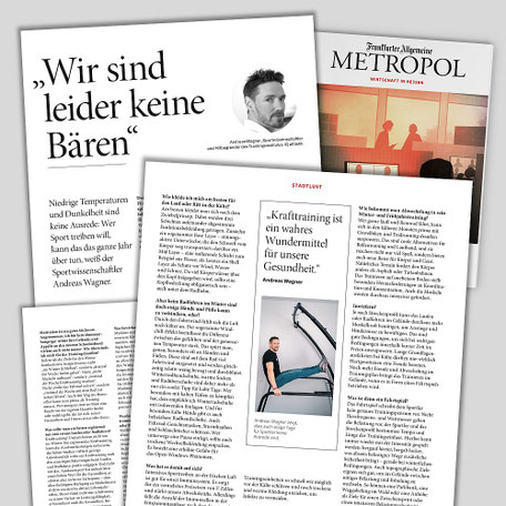 Fit durch den Winter - Interview aus dem FAZ Metropol Magazin
