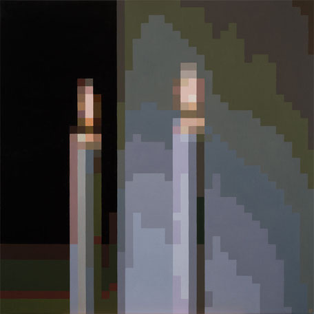  Nach Gerhard Richter, "Kerzen", 80 x 80 cm, Öl auf Leinen. 1.300,00 €