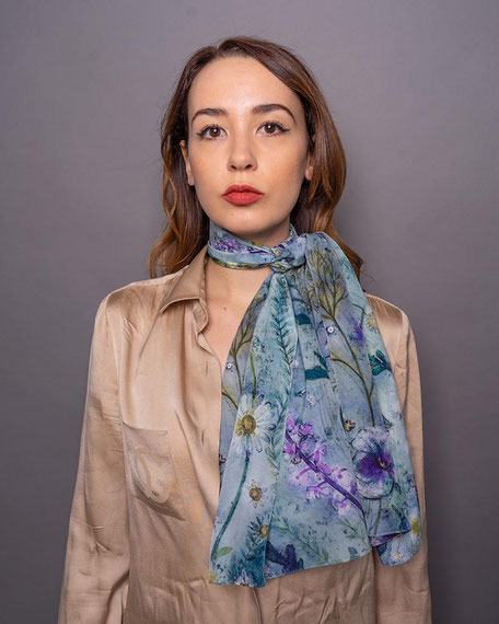 designer silk scarves for ladies