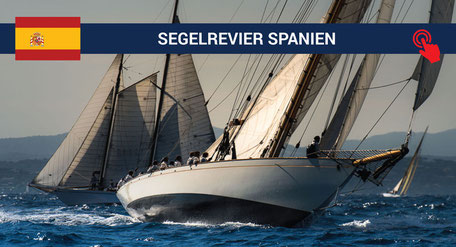 Segelrevier Spanien: Professionelle Segelyachten beim Meilentörn im anspruchsvollen Revier der Kanarischen Inseln.