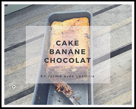 Recette du cake chocolat banane