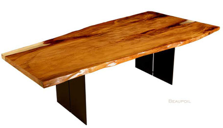 Exclusive Kauri tree trunk table, unique design table, natural Ancient Swamp Kauri wood, beautiful large desk-top dining table New Zealand, high quality